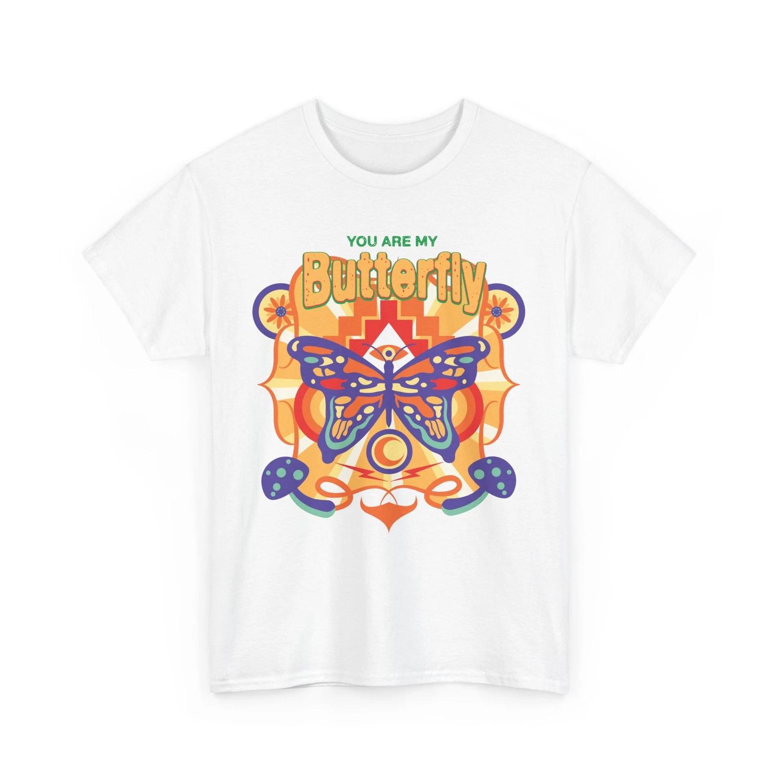 Butterfly Graphic T-Shirt for Women and Men | Stylish Casual Cool Print Tee 3XL