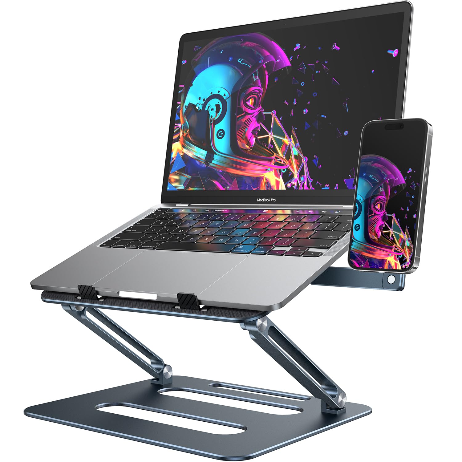 

Laptop Stand Magnetic Mobile Phone Laptop Stand Aluminum Alloy PC Cooling Effect Foldable Tablet Stand Height Angle Adjustable Ergonomic Design