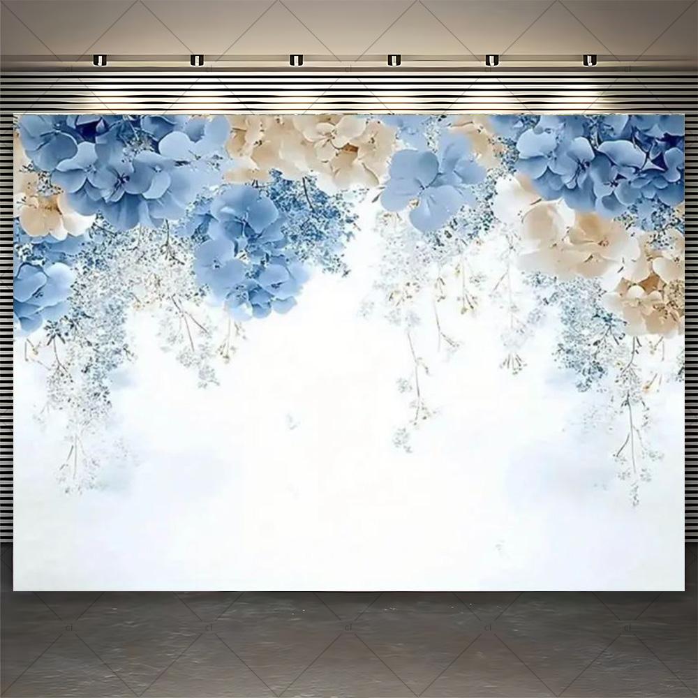 Floral Flower Wall Photoshoot Backdrop Wedding Bridal Shower Engagement Ceremony Party Photography Background Photo Studio Props