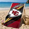 City Chiefs Emblem Printed Microfiber Beach Towel, Soft And Absorbent, Quick-Dry, Ideal for Summer Travel, Beach Essential, Swimming Pool