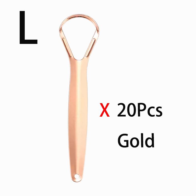 1/2/4/10/20/50Pcs Stainless Steel Tongue Scraper for Bad Breath Tongue Coating Cleaner Oral Care Tools Large Small