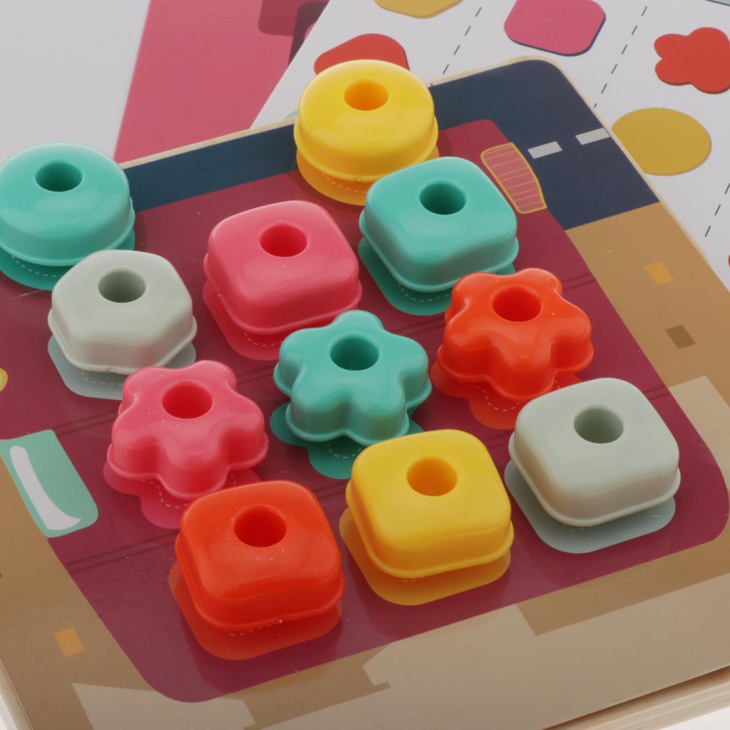 Buy Wood Montessori Threading Beads 