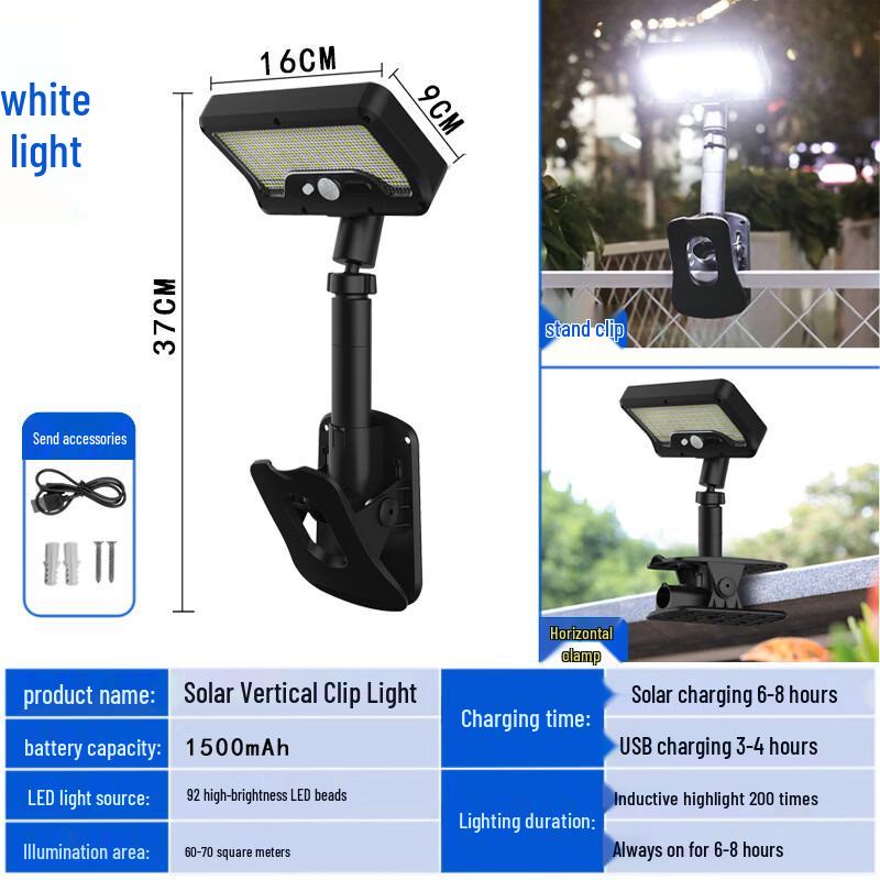 Nu Feng Solar Clamp & Stand Garden Light