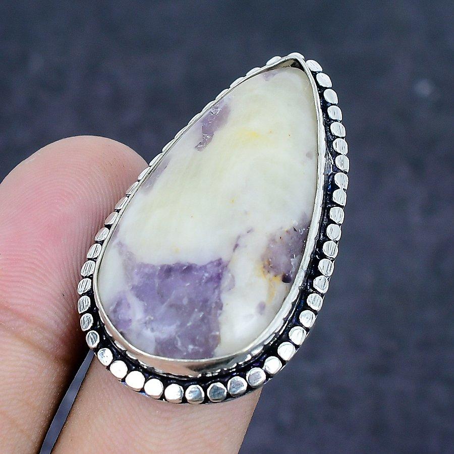 Natural Kammererite Gemstone 925 Sterling Silver Jewelry Ring Size 8 e6S23