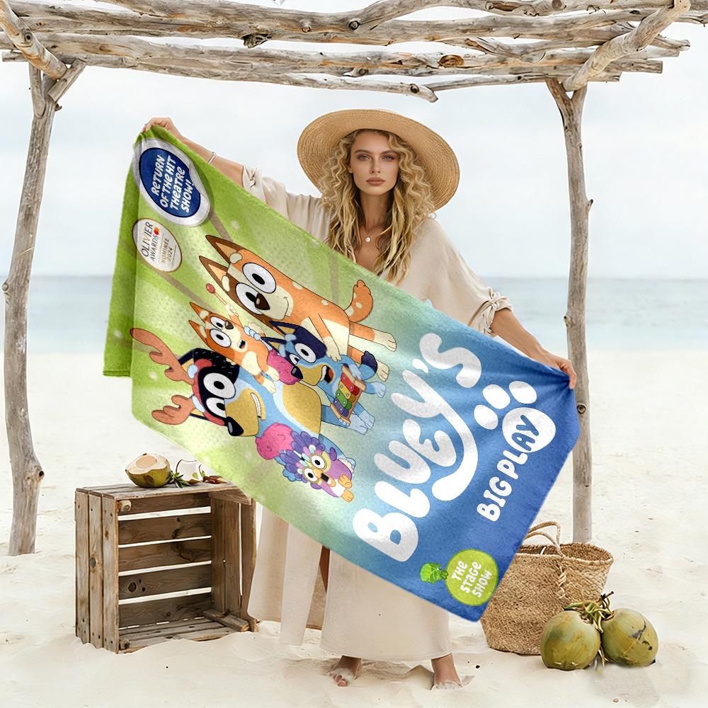 Fox Forest Night Beach Towel Super Soft & Absorbent Comfortable Lightweight Perfect for Traveling Yoga Camping and Swimming