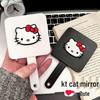 2-in-1 Cute Kitty Handheld Makeup Mirror & Comb for Female Students