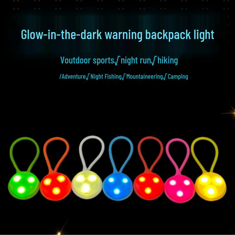 LED Silicone Night Safety Light for Running, Hiking, and Outdoor Camping