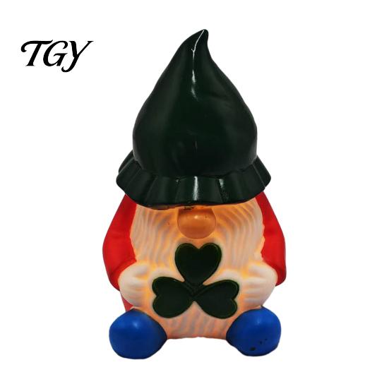 Vinyl Desktop Nightlight Christmas Night Light, Santa Snowman Elk Bell Figurine Lamp, Glowing Holiday Home Decor Gifts LED Tabletop Decor, Festive