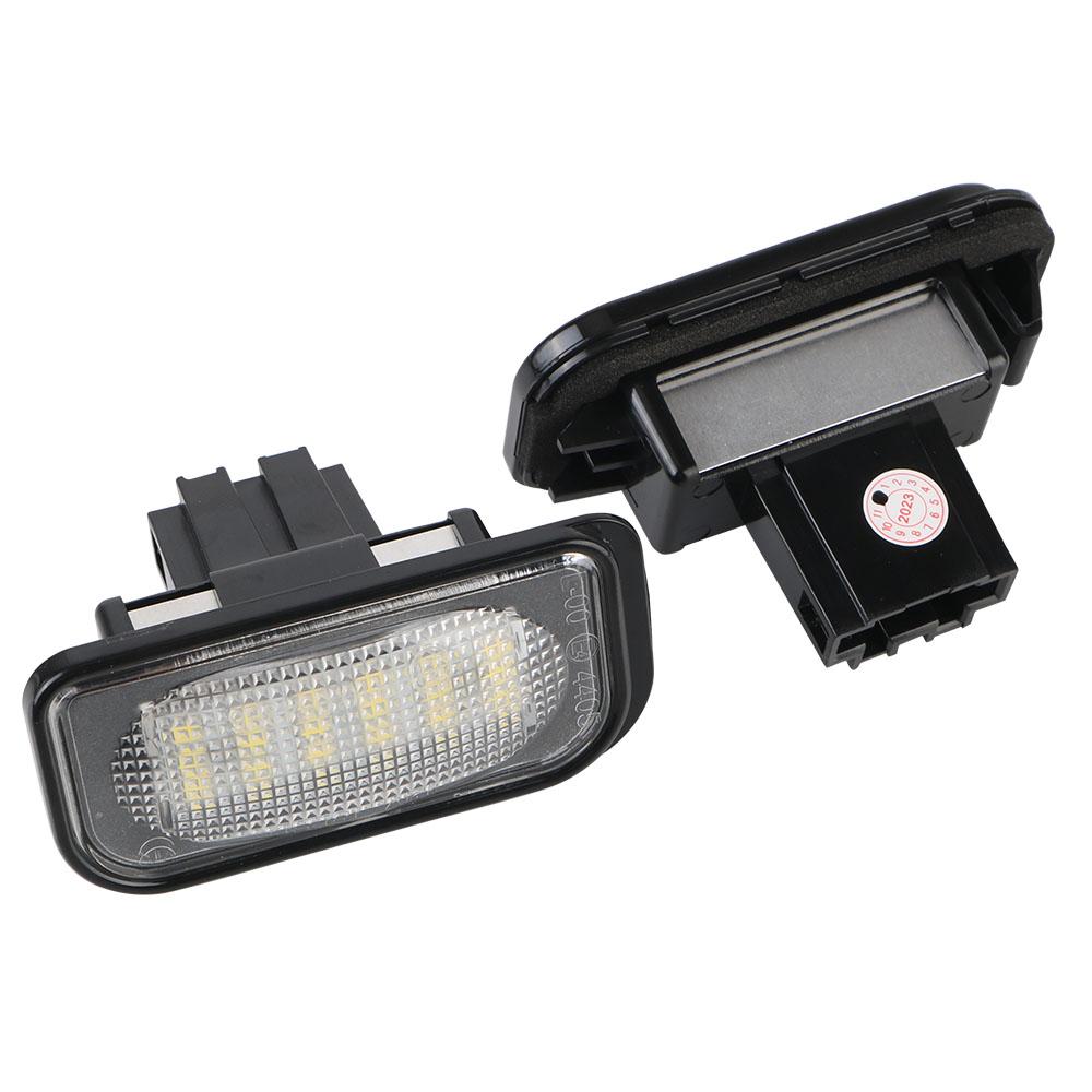 Number Plate Lamp Waterproof for Benz W203 2pcs 12V LED White License Plate Light Assembly