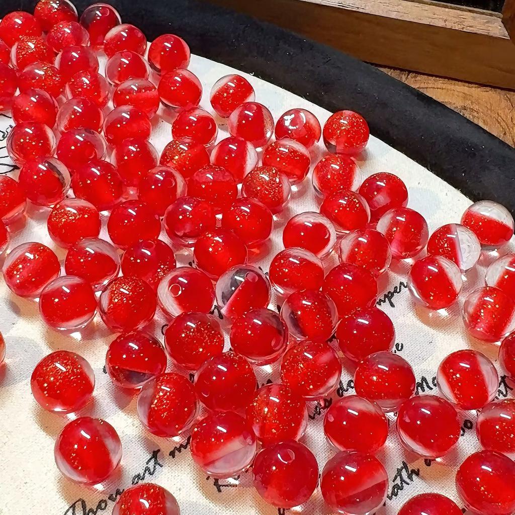 16Mm Soft Heart Filling Dream Starry Sky Fine Flash Cat Eye Resin Loose Beads Handmade DIY Beaded Mobile Phone Chain Accessories