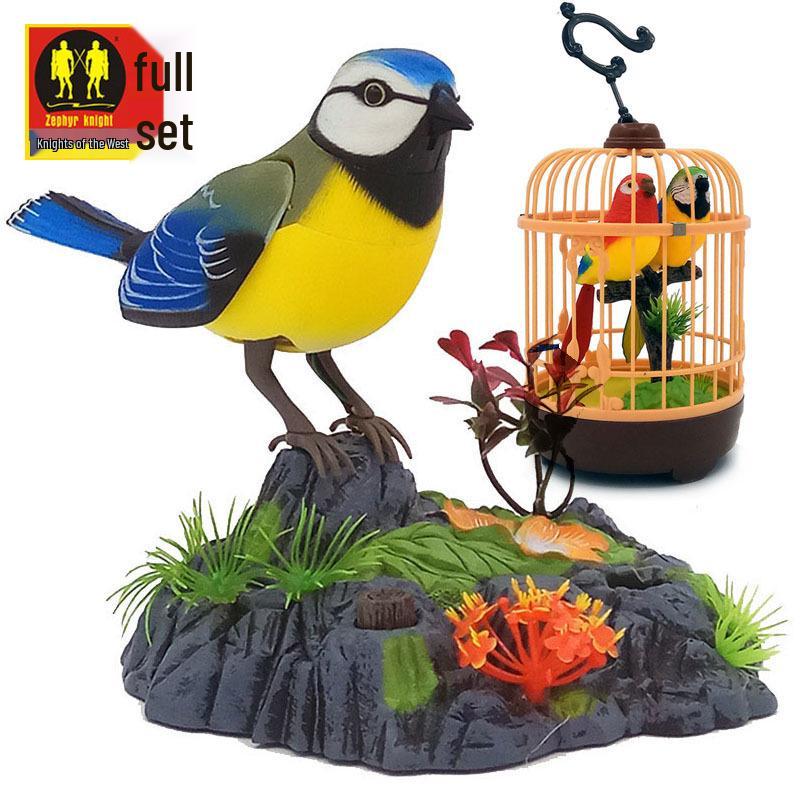 Voice-Controlled Interactive Little Bird Toy - Simulates Movement and Sounds for Kids