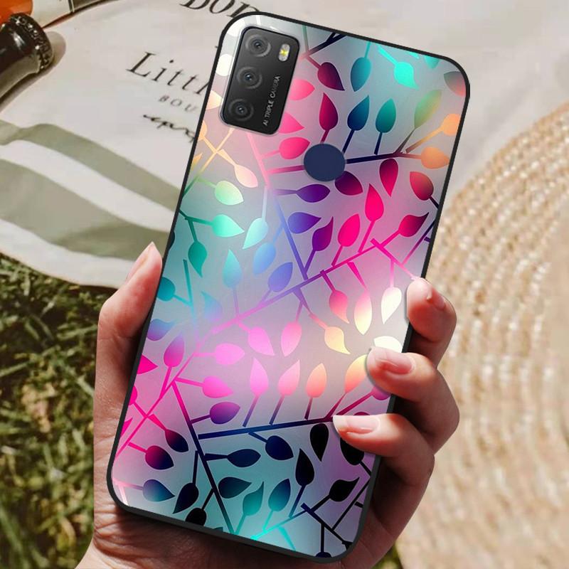 For TCL 20Y 20E 6125F Case Silicone Soft TPU Phone Cover for TCL 20Y 6156D Case Bumper for TCL20Y TCL20E Flower Animals Coques