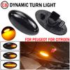 2pcs Led Dynamic Turn Signal Side Marker Light Sequential Blinker Lamp For Peugeot 307 206 407 107 607 1007 Partner Expert