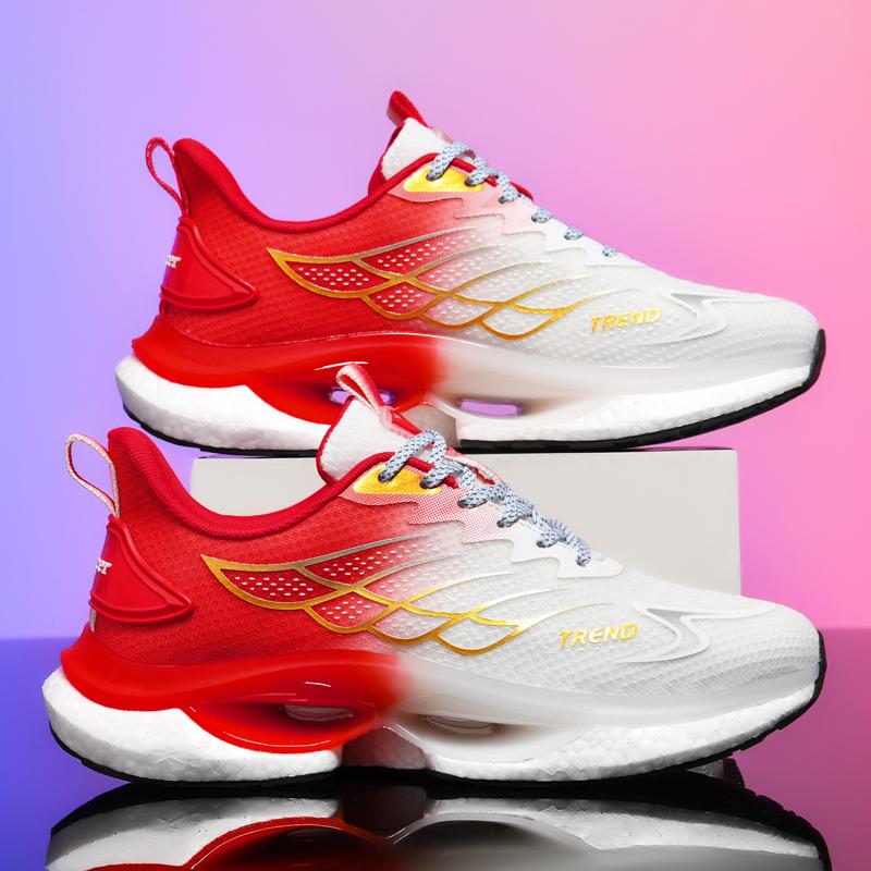 

Трендовые мужские кроссовки для женщин, сетчатые, дышащие, спортивные, кроссовки для бега, новые, амортизирующие, светоотражающие, тренировочные кроссовки для мужчин 39