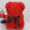 Romantic Valentine's DayCreative Eternal Flower Rose Bear Christmas Gift Rose Bear Hug Bear Wedding Flower Decoration Gift LS