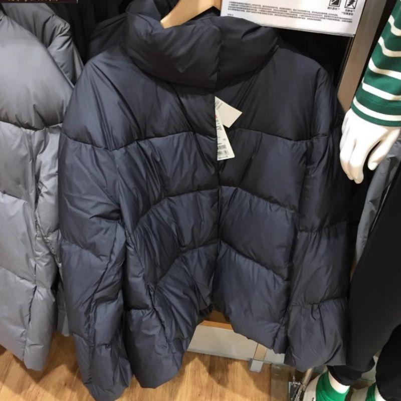 

Women s 2023 Winter Cloud down Jacket Profile Fluffy Stand-up Collar Thick down Jacket Outwear X461276 Amber Black M