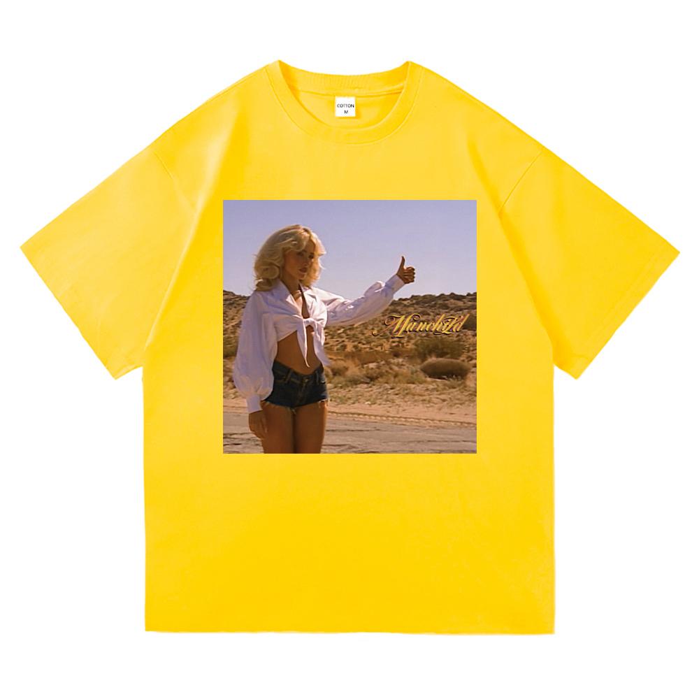 Sabrina Carpenter Manchild T-shirt Mode Herr Dam Estetisk Vintage Grafisk T-shirt Högkvalitativ Cool Bomull T-shirts Skjortor