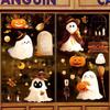 9 Cute Pumpkin Static Stickers - Halloween Window Decoration