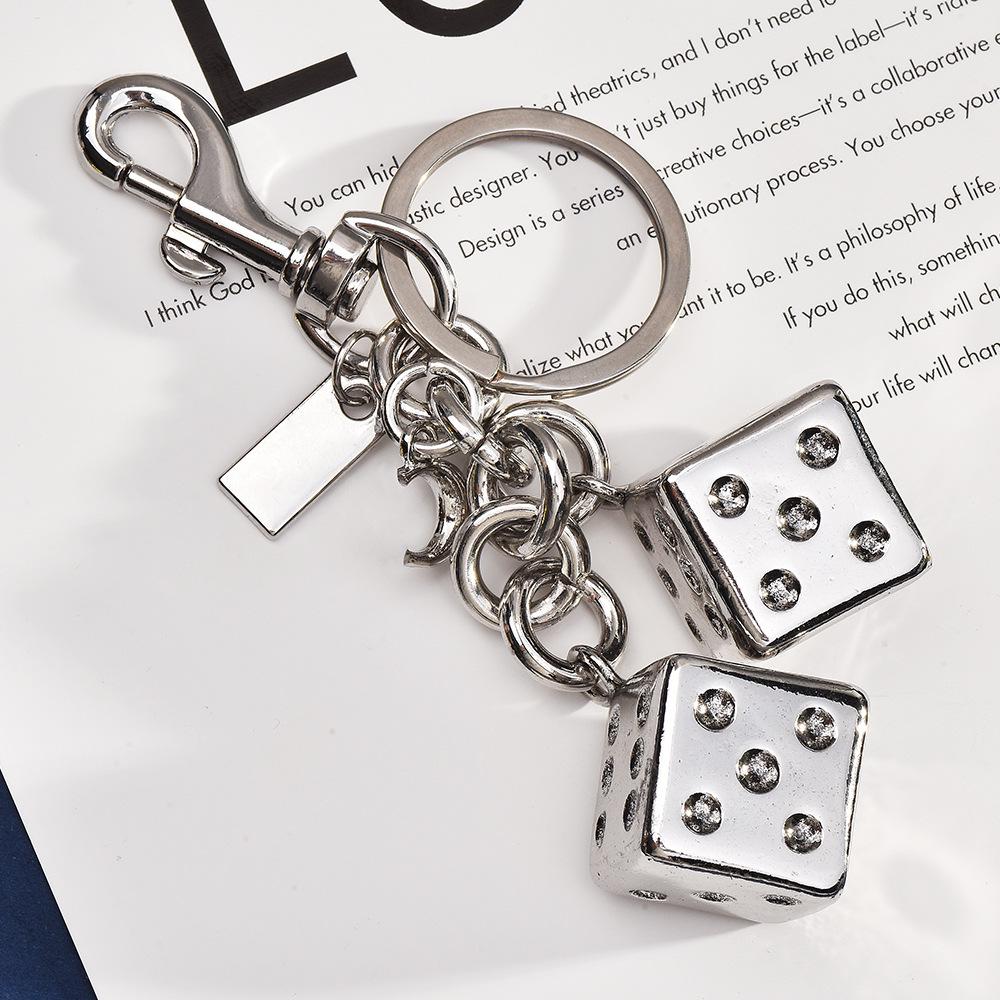 Good Luck Dice String 3D Bag Keychain