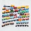 Wooden Train Toys For Toddler Inertial Push Train Wooden Children's Toy Pulleys Compatible With Wooded Train Track