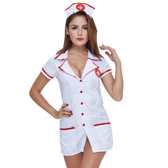 Women Adult Sexy Erotic Maid Costume Dress Outfit Role Play Cosplay Uniform