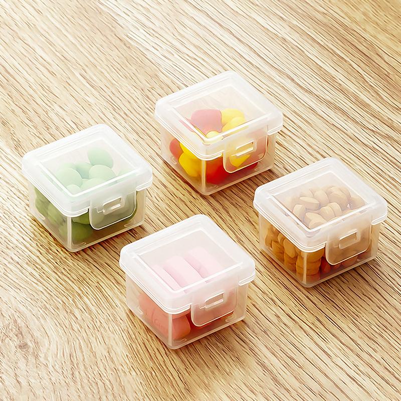 Portable Medicine Storage Box, Plastic Desktop Medicine Storage Box With Lid, Mini Household Medicine Box