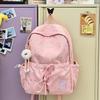 Schoolbag Korean Version Ins Small Fresh and Sweet Backpack Women's Large Capacity Simple and Versatile Student Schoolbag Fashionable Casual Backpack