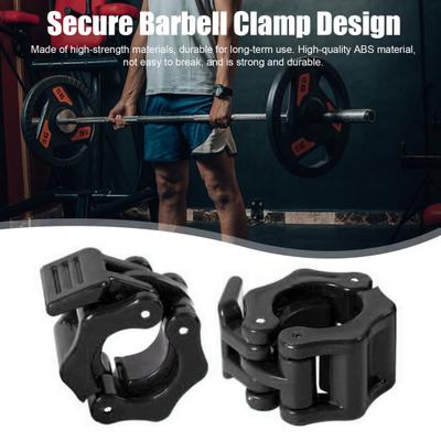 1 Pair Barbell Clamp Spinlock Collars Lock Clips Weight Lifting Gym Barbell Collar