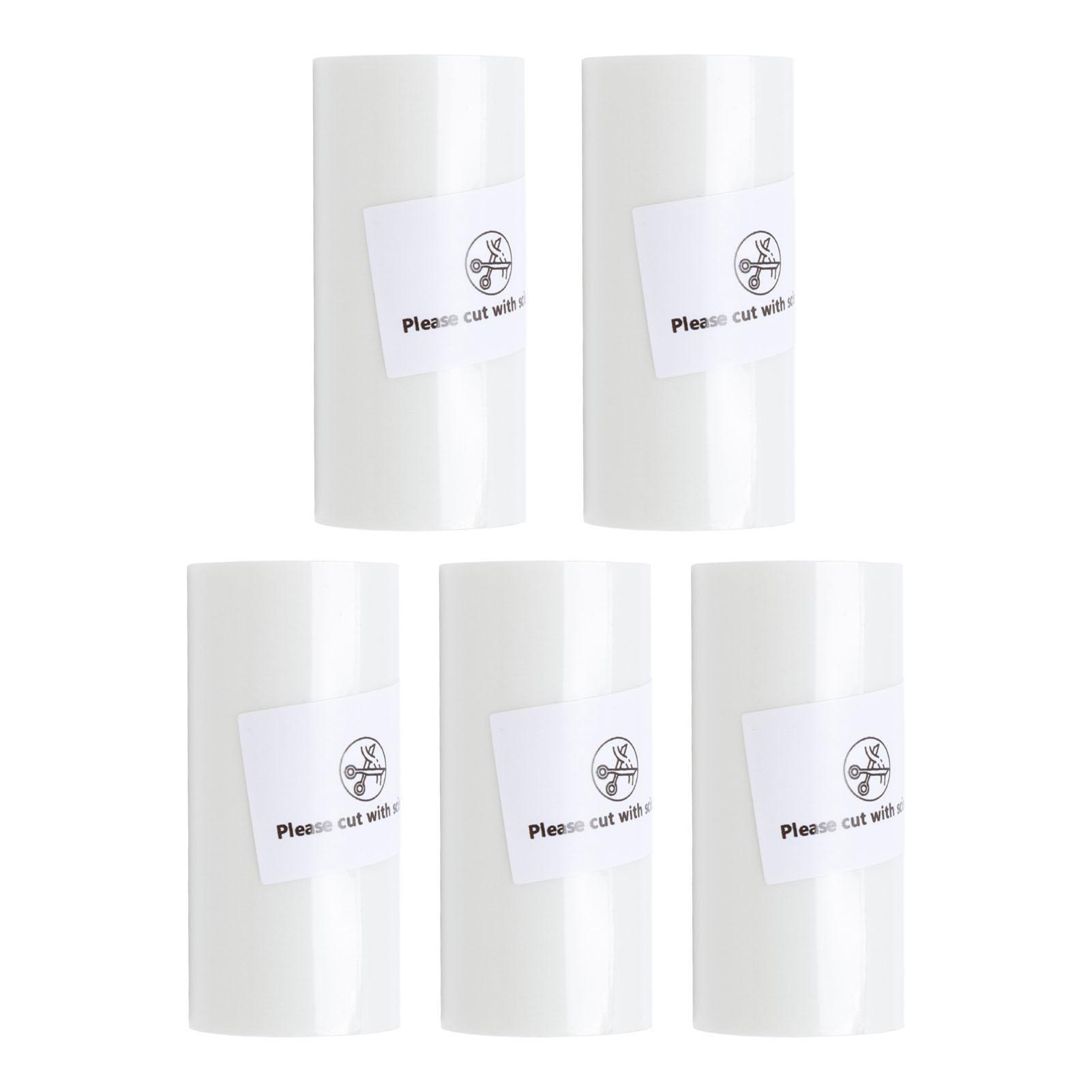 

5 рулонов термобумаги для печати прозрачная самоклеящаяся водостойкая термобумага для фотографий заметок памяток