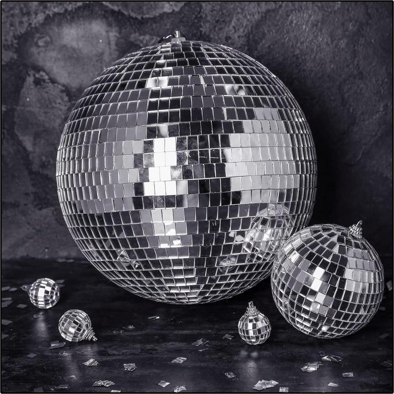 4X120cm Self-Adhesive Real Glass Craft Mini Square Mirrors Mosaic Tiles Stickers Bathroom DIY Handmade Disco Ball Craft Stickers