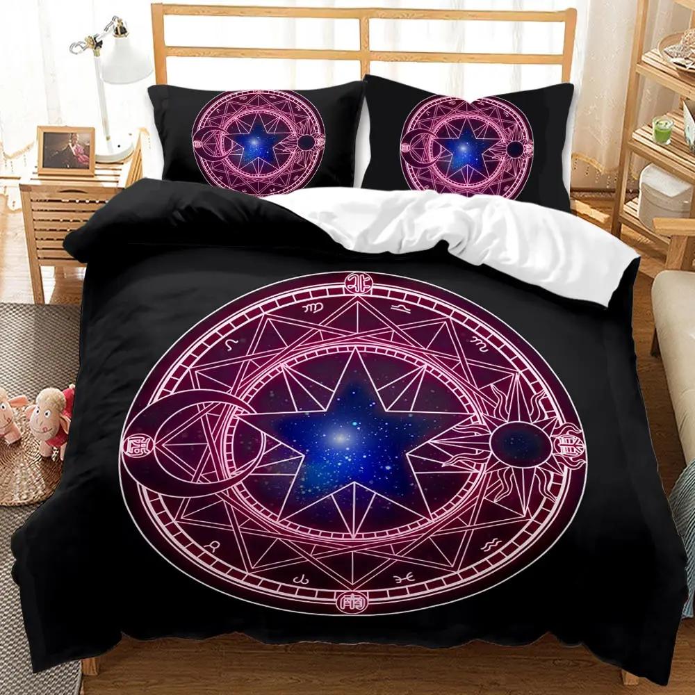 Star Duvet Cover Set Bohemian Star Arrays Bedding Set Astronomical Constellation Double Queen King Size Polyester Qulit Cover