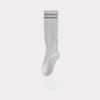 Women's New Summer Stripe Sweat Absorbing Deodorant Breathable Solid Color Non Slip No Bone Pressure High Leg Socks
