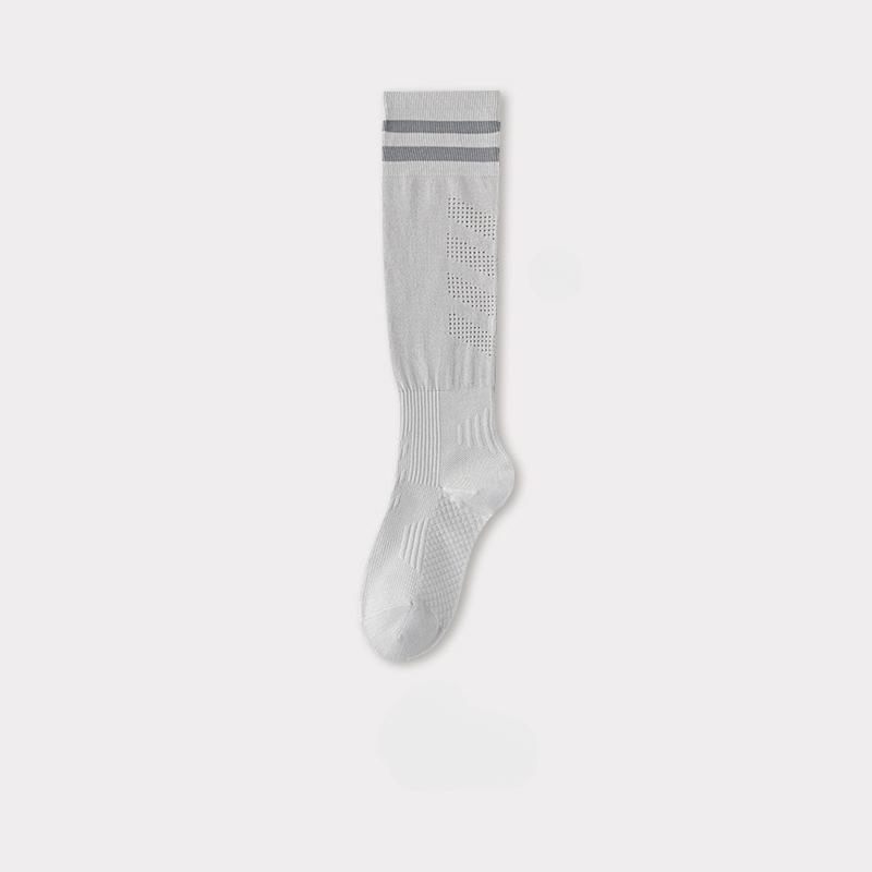 Women's New Summer Stripe Sweat Absorbing Deodorant Breathable Solid Color Non Slip No Bone Pressure High Leg Socks