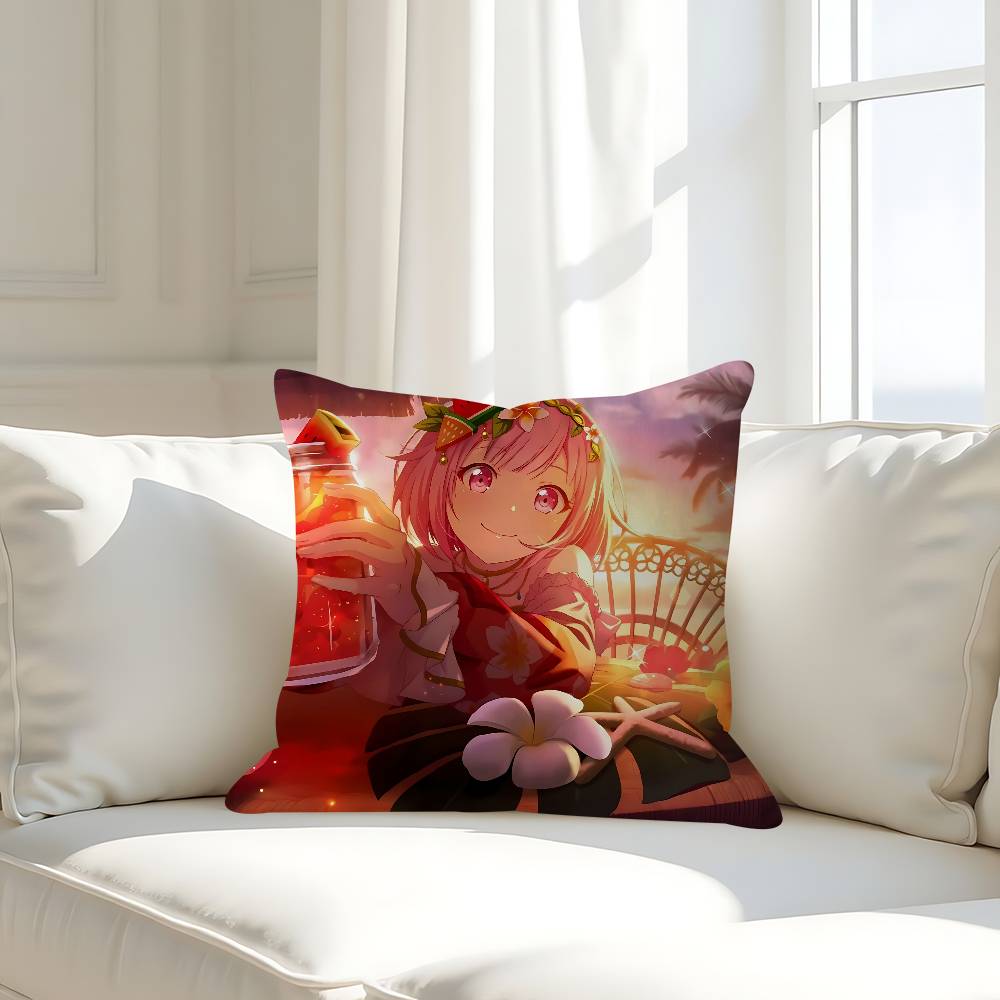 

Project SEKAI Эму Ототори Наволочка Съемная Моющаяся Наволочка для Подушки – Всесезонный Мягкий Лен 16x16Inch