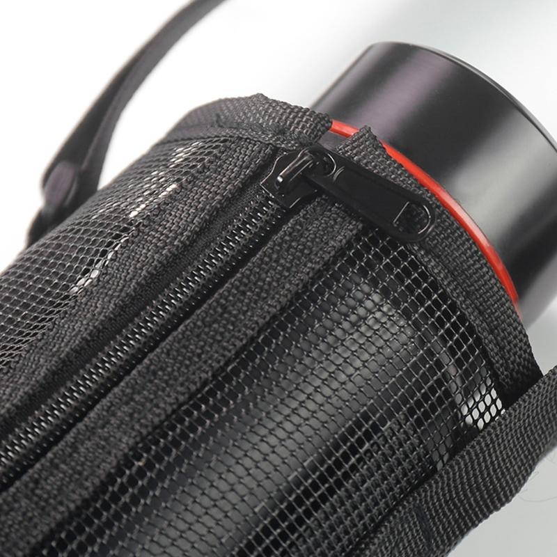 Meshes Water Bottle Holder Sleeve Water Bottle Carriers Bag for Clear Hydrations Monitoring Zippers Access Oxford Fabric