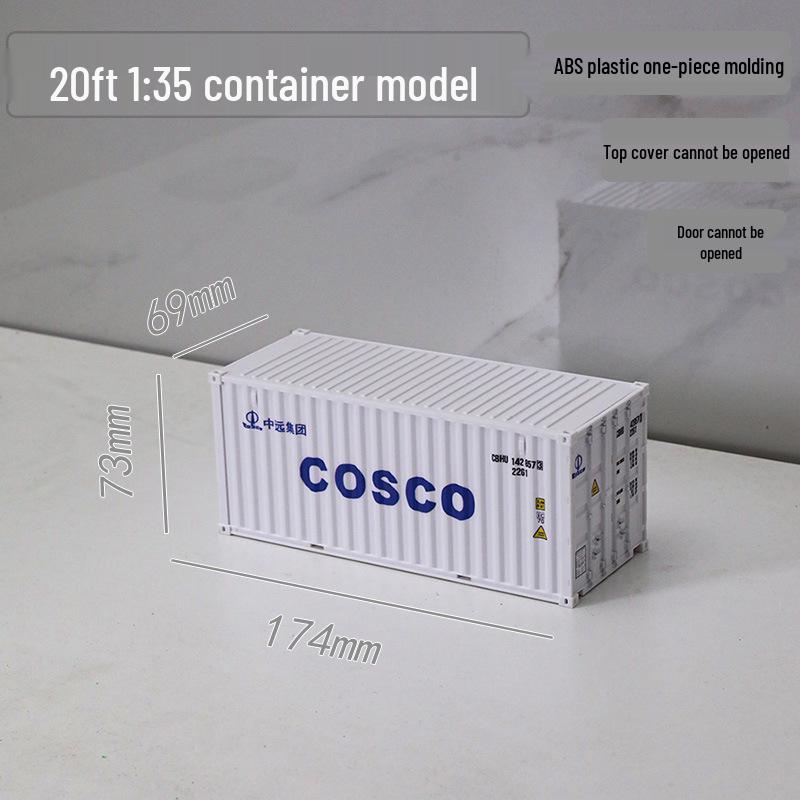 1:35 Scale 20ft Container Model Simulation, Customizable with Patterns and Text - Perfect Business Anniversary Gift
