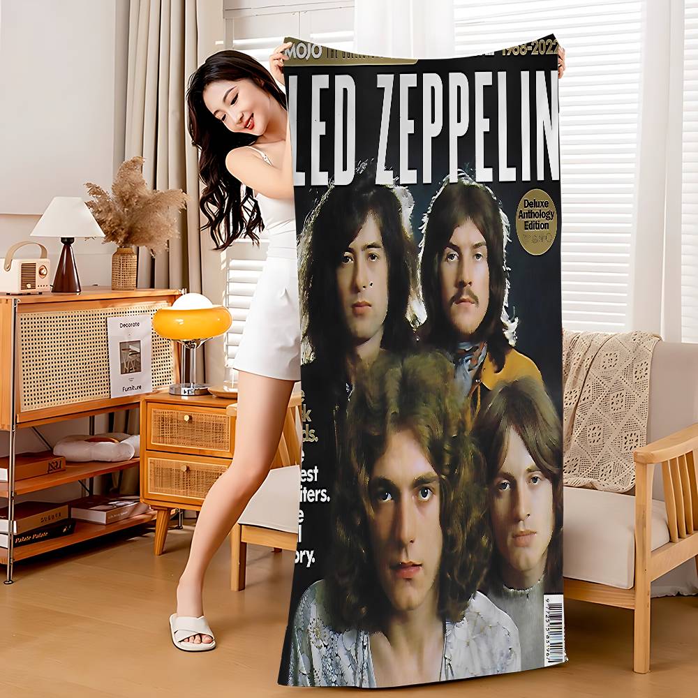 

Band L-Led Z-Zeppelin Microfiber Beach Towel Absorbent Quick Dry Soft Yoga Swimming Resort Mountain Climbing Towel W30*H60(CM)