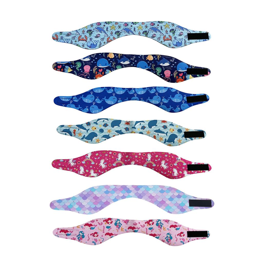 Adjustable Swim Headband Swim Ear Band Protective Covers Comfortable Swimmer Swimming Headband Ear Guards for Kid Adult