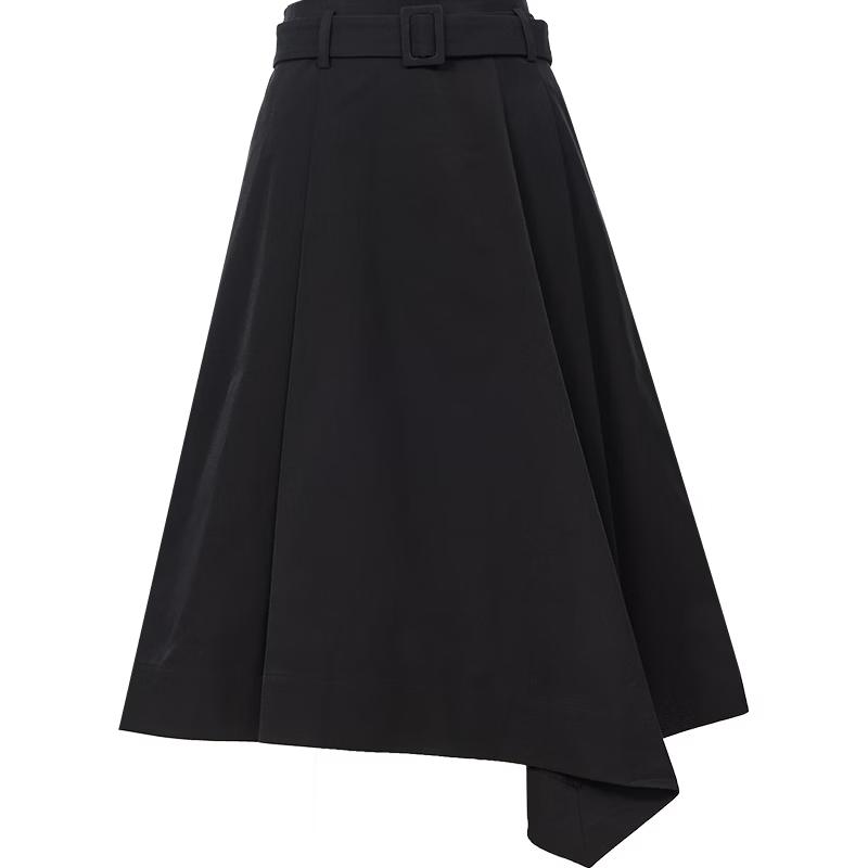 

VEROMODA A-Line Cotton Blend Midi Skirt L