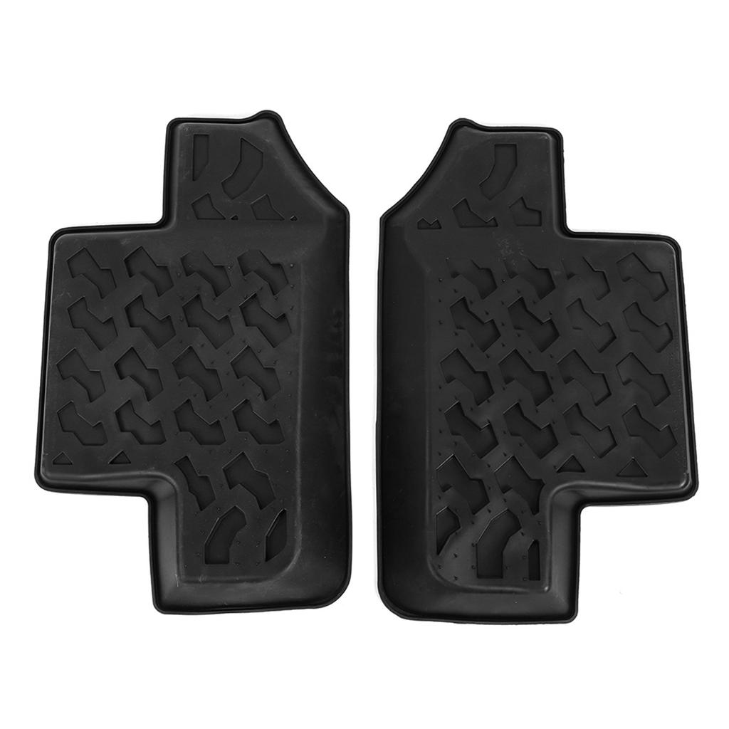 Pair Rear Floor Mat Non Slip Rubber Door Foot Pad Fits for Jeep Wrangler JK 2 Doors 2007 2017