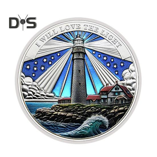 

Монета «Маяк Океан», металлическая коллекционная монета, вдохновляющая на дальние путешествия, сувенирная монета для самостоятельного коллекционирования, памятная монета A серебряный