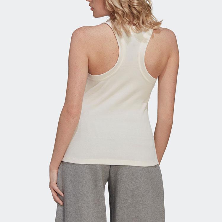 Adidas Originals X Blue Version Tank Top Logo Print Slim Fit Solid Color Sports Vest Women Tops Pink White HK7236