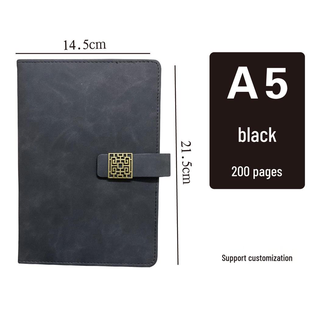 Korean Style Leather Cover Creative Diary Notebooks - Set of 5