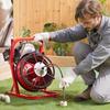 Drain Cleaner Machine Drain Auger 50FT x 3/8 Inch Manual Feed & 4 Cutters