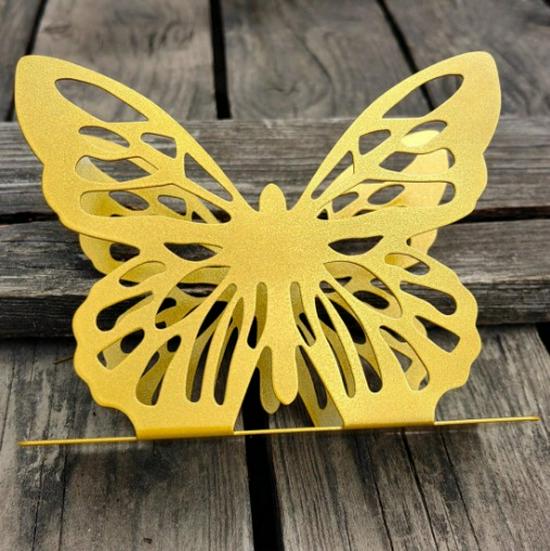 Metalen servethouder met vlinderdesign voor keukenblad & eettafeldecoratie