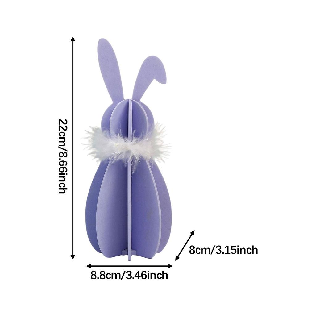 Easter Bunny Decoration Easter Bunny Wooden Sign Novelty Freestanding Sturdy Detachable Table Centerpiece for Home Entrance