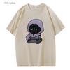 Omen VALORANT Clothes Men Tshirt Vintage Clothing for Teens Students Harajuku Anime Cartoon Graphic T Shirts Velvet Tops