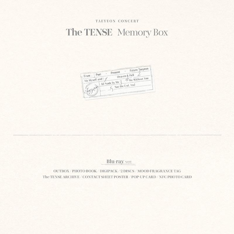 [PRE ORDER] TAEYEON (Girls' Generation) – TAEYEON CONCERT The TENSE Memory Box Blu-ray
