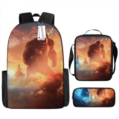 Godzilla Godzilla Student School Bag Cartoon Children Backpack Satchel Anime Trend