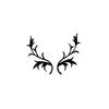 4 Pairs Deer Antler Embroidery Patch Decorative Applique Sew on Patch  For Clothing Dresses